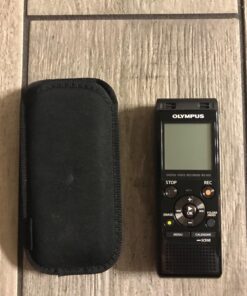 Olympus WS-853 black voice recorder with true stereo mic, 8GB, 110 hours battery life, voice balance, direct USB connection, with MP3 file format. 26 71nkabQswaL