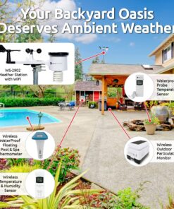 Ambient Weather WS-2902 WiFi Smart Weather Station Base Console + Array 30 71nkjCQL9yL