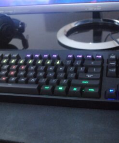 Logitech G810 Orion Spectrum RGB Mechanical Gaming Keyboard – Easy-Access Media Control, Backlit Multicolor LED, Romer-G Mechanical Key Switches 34 71nlQFE rJL