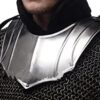 NauticalMart Knight Gorget - Medieval Neck Armor One Size Fit All - Silver Armour 7 71nmN2Zas3L