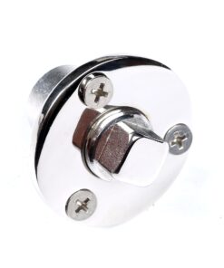 Mxeol Boat Garboard Drain Plug Bilge Plug Stainless Steel 1 Set W/Screws Silver, 1 Piece 13 71nnTStBwDL