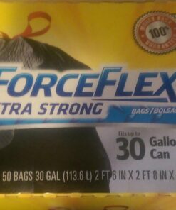 Glad Large Drawstring Trash Bags, ForceFlex 30 Gallon Black Trash Bags, 50 Count 50 Count (Pack of 1) 43 71nnygL0OtL