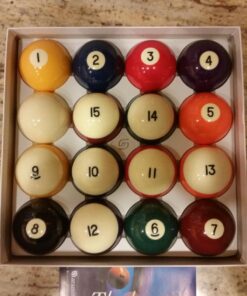 Aramith 2-1/4" Regulation Size Crown Standard Billiard/Pool Balls, Complete 16 Ball Set 12 71noG02bL