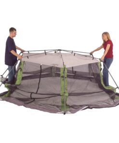 Coleman Skylodge Screened Canopy Tent with Instant Setup, 10x10/15x13ft Portable Screen Shelter with 1-Minute Setup for Bug-Free Lounging, Great for Picnic, Yard, Beach, Park, Camping, & More 15 X 13 Feet Green 28 71npEhiMxhL