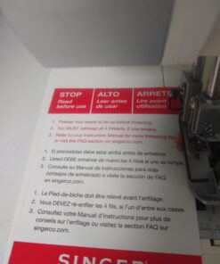 SINGER | ProFinish 14CG754 2-3-4 Thread Serger with Adjustable Stitch Length, & Differential Feed - Sewing Made Easy,White 68 71npnSfW nL