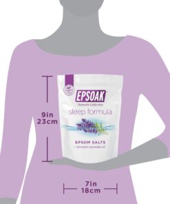 Epsoak Epsom Salt 2 lbs - Lavender Sleep Formula Bath Salts 2 Pound (Pack of 1) 17 71nrN EcIDL