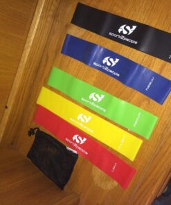 Exercise Bands Resistant Band Workout Excercise Bands for Booty Building with 2 Workout E-Books for Strength Training and Physical Therapy - Fitness Loops for Hips and Leg 5 set blue 27 71nsPseeyL