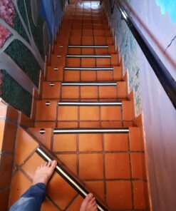 Anti Slip Tape Outdoor Stair Treads Non-Slip Grip Tape for Stairs, Glow in Dark Tape: Waterproof, Reflective, Safety & Traction Tread Tape by Glow Lion 2" Anti-Slip Tape 31 71nsWuZ2u8L