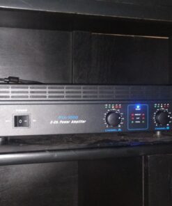 Pyle Professional Audio Bluetooth Power Amplifier - 2-Channel Rack Mount Bridgeable, LED Indicators, Shockproof Binding Posts, Cooling Fans 1000 Watt - Pyle PTA1000 1000W Basic 36 71nsnmsMeIL