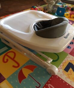 Joovy Spoon Baby Walker & Activity Center Featuring Three Adjustable Heights, Tough Luggage Grade Seat Material, and 30 lb Weight Capacity - JPMA Safety Certified (Charcoal) Charcoal 44 71ntUZsBzSL 1