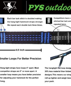 XL Hammock Tree Straps, 40 Loops&20ft Long Combined, 2000 LBS Heavy Duty, Lightweight, Easy Setup, Fits All Hammocks (Blue, 20+1) Blue, 20+1 20 71nu1sxJHdL