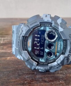Casio Men's XL Series G-Shock Quartz 200M WR Shock Resistant Resin Color: Grey Camo (Model GD-120CM-8CR) 24 71nu1uB8MRL