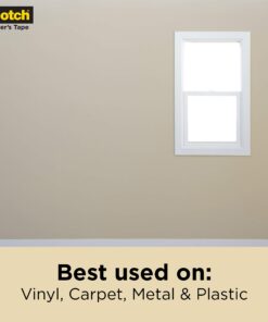 Scotch Contractor Grade Masking Tape, 1.41 inches by 60.1 yards (360 yards total), 2020, 6 Rolls 9 71nv6irRaEL