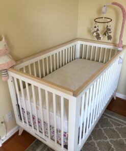 Burt's Bees Baby - Fitted Crib Sheet, Solid Color, 100% Organic Cotton Crib Sheet for Standard Crib and Toddler Mattresses (Cloud White) Cloud White 26 71nxABt3QrL