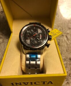 Invicta Men's Aviator Analog Display Japanese Quartz Silver Watch, Gold, Black (Model: 12704, 28898, 28899) 56 71nz Bfm2zL