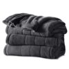 Sunbeam Heated Blanket | Microplush, 10 Heat Settings, Slate, King - BSM9KKS-R825-16A00 53 71nzDLg72aL