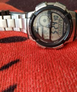 Casio Men's AE1000WD-1AVCF Silver-Tone Digital Watch 53 71nzMBUCF5L