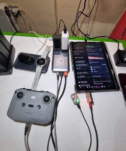 Anker 727 Charging Station (GaNPrime 100W), Compact Power Strip for Travel, Work, 5 ft Detachable Extension Cord with 2 Outlets and 4 USB Ports, for iPhone 14, Samsung, iPad, MacBook (Not a Battery) Black+Gray 34 71nzhRLC2CL