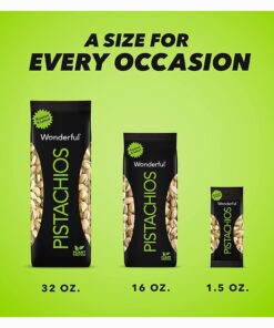 Wonderful Pistachios In Shell, Roasted and Salted Nuts - 32 Ounce Bag, Healthy Snack, Protein Snack, Pantry Staple Roasted & Salted 32 Ounce (Pack of 1) 27 71o YDYaAGL