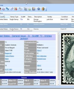 StampManage USA Scott Catalog Stamp Collecting Software