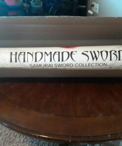 Handmade Sword Fully Functional Hattori Hanzo Katana Sword, 1045 Carbon Steel, Hand Forged Heat Tempered, Full Tang, Sharp, Black Scabbard Metallic-Fiber 47 71o rFrA1vL