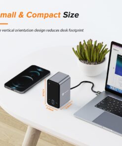 USB C Docking Station Dual Monitor for MacBook Pro/Air, 13-in-2 Triple Display Laptop USB-C Hub, Type C Dock with 2 4K HDMI, VGA, PD3.0, 7 USB, RJ45, 3.5mm Audio 38 71o0oGgl32L