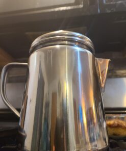 Coleman Stainless Steel Percolator Coffee Pot, 12-Cup Capacity Lightweight Coffee Percolator, No Filter Needed, Durable Outdoor Coffee Maker for Camping, Backpacking, RV, Stovetop, Campfire, & More 37 71o1BV7hs1L 1