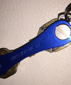 KeySmart Classic - Compact Key Holder and Keychain Organizer (up to 14 Keys, Blue) 42 71o1U0f3B1L