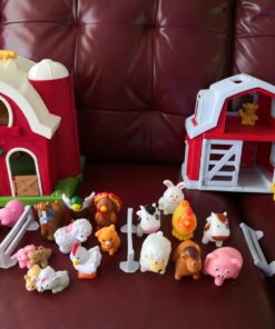 Green Toys Farm Playset - 13 Piece Pretend Play, Motor Skills, Language & Communication Kids Role Play Toy. No BPA, phthalates, PVC. Dishwasher Safe, Recycled Plastic, Made in USA, Red, Pack of 1 39 71o1eX1gzLL