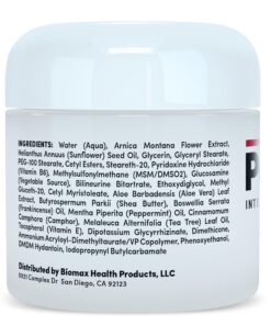 Penetrex Joint & Muscle Therapy – Soothing Relief for Back, Neck, Hands, Feet & Nerves – Maximum Strength Premium Whole Body Recovery Rub with Arnica, Vitamin B6 MSM & Boswellia – Non-Greasy 4oz Cream 4 Ounce (Pack of 1) 28 71o1fpTI6RL