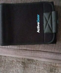 ActiveGear Waist Trimmer Belt Slim Body Sweat Wrap for Stomach and Back Lumbar Support Blue Medium 31 71o1pXbPV2L