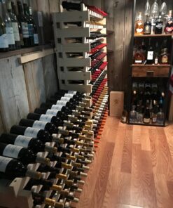 Stackable Modular Wine Rack Wine Storage Rack Holder Display Shelves for Wine Cellar or Basement, Freestanding Wine Rack Thick Wood Wobble-Free (Unfinished, 12 X 6 Rows (72 Slots)) 35 71o2n8OyoOL