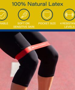 Resistance Band Exercise Loops - Set of 4 Elastic Workout Bands for Fitness, Muscle Toning, Stretching, and Physical Therapy by Home-Complete 24 71o2uQzR0AL