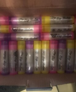 Lip Balm Container Tubes - 50-Pack (10x5 colors) - DIY - 3/16 Oz (5.5 ml) - Including 50 Writeable (10x5 colors) & 50 Printed Lip Balm Stickers - Twist Mechanism and a Cap - Empty - Make Lip Balm 50 71o378VSrLL