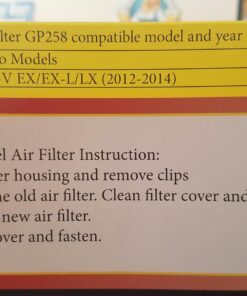 EPAuto GP258 (CA11258 / 17220-R5A-A00) Replacement for Honda Rigid Panel Engine Air Filter for CR-V (2012-2014) 15 71o3jsstqSL