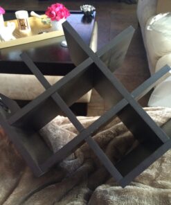 Kamenstein Butterfly Countertop Free-Standing Wooden Wine Rack, Dark Brown, 8-Bottle - 29 71o41Lfs0UL