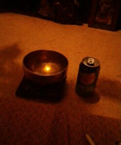 6-Inch Handmade Tibetan Singing Bowl ~ Superb B Crown Chakra Balancing ~ Best use for Meditation, Sound Healing, Cleansing, Mindfulness & Relaxation ~ Cushion & Sueded Leather wooden Mallet included 29 71o4NW0TyxL