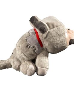 Alternative view of JINX Minecraft Baby Wolf Plush Stuffed Toy, Gray, 5" Tall