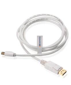 Cable Matters Mini DisplayPort to DisplayPort Cable in White 6 Feet(Manufacturer Discontinued) 7 71o4kwwBgAL
