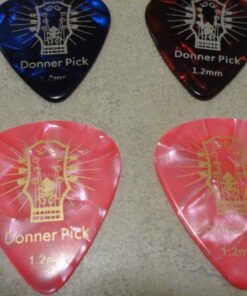 Donner Celluloid Guitar Picks 16 Pack with Tin Box includes Thin, Medium, Heavy & Extra Heavy Picks, for Acoustic Guitar Electric Guitar Ukulele 16 Pcs Picks Dazzle pattern 51 71o5BY9DNkL 1