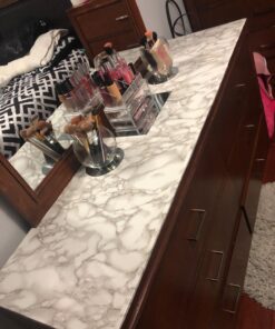 VViViD XPO White Grey Marble Gloss Vinyl Wrap Film 15.9" x 6.5ft Roll (2 sheets) 2 44 71o5GU7fjL