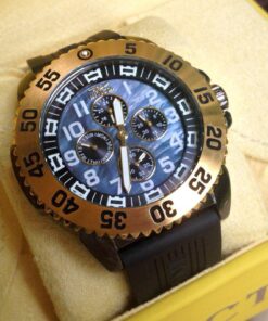 Invicta Men's 6983 Pro Diver Collection Chronograph Blue Dial Black Polyurethane Watch 33 71o5STXMZfL