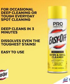 Easy Off Professional Oven & Grill Cleaner Can, Yellow, 1.5 lb, 24 Oz 1.5 Pound (Pack of 1) 38 71o5ryMmQOL