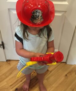 Prextex Fireman Backpack Water Guns for Kids w/Fire Hat | Water Toys Big Water Gun | Super Fast Squirt Water Blaster| All Ages Kids & Adults | Play Range Water Gun for Pool Party Favors Includes fireman hat 47 71o5wUdL3CL 2