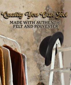 Kangaroo Bowler Hat for Men and Women – Black Bowler Hat for Big Kids, Teens, Adults – Derby, Clown Bowler, Bolo Hat – Genuine Felt Derby Hats for Costumes, Parties, Dress Ups 26 71o7IaictAL