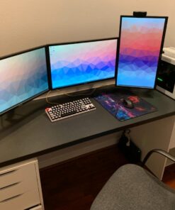 NB North Bayou TV Monitor Wall Mount Bracket Full Motion Articulating Swivel for 17-27 Inch Monitors with Gas Spring (Black Single Extension) F120-B Black 33 71o7ZH518TL