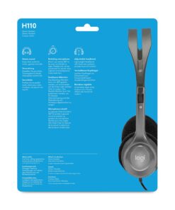 Logitech Stereo Headset H110, Standard Packaging, Silver 12 71o7iXtxEsL