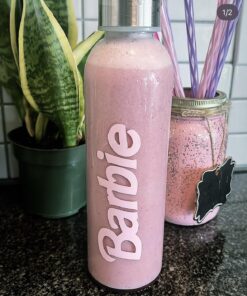 Brieftons Glass Water Bottles With Caps: Clear, 6 Pack, 18 Oz, Leakproof Lids, Premium Soda Lime, Best As Reusable Drinking Bottle, Sauce Jar, Juice Beverage Container, Kefir Kit, With Cleaning Brush 37 71o8PkugNBL