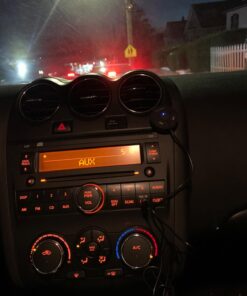 Soundbot SB360 Bluetooth Car Kit Wireless Universal Receiver Transmitter Hands-Free Talking & Music Streaming Dongle w/ 10W Dual Port 2.1A USB Charger + Magnetic Mounts + Built-in 3.5mm Aux Cable 53 71o9EDkrdBL