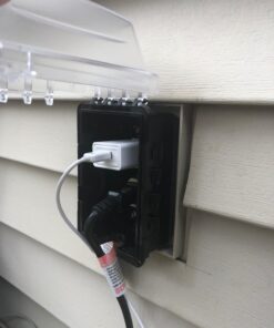 TayMac MM510C Single-Gang Horizontal/Vertical Weatherproof Receptacle Cover, 3.75 Inches Deep, Clear 29 71o9hEkpZ3L